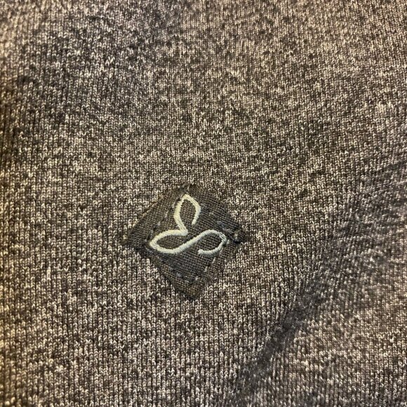 PRANA Sz M Straight Leg Charcoal Dark Grey Pants Leggings - Picture 4 of 5